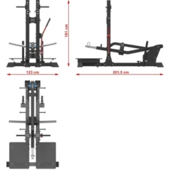 ATX Belt squat professionnel capacité de charge 600 kg - Machine à Squats et Dips