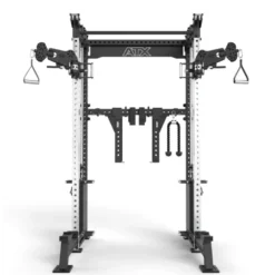 ATX Cable Half Rack 2 x 90 kg à charge guidée avec barre de traction et accessoires