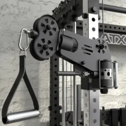 ATX Cable Half Rack 2 x 90 kg à charge guidée avec barre de traction et accessoires