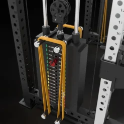 ATX Cable Half Rack 2 x 90 kg à charge guidée avec barre de traction et accessoires