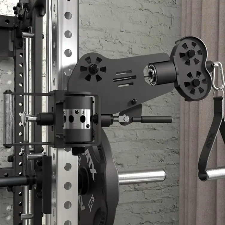 ATX Cable Smith Rack – Rack de musculation complet avec multipresse et colonnes de poids 2 x 90 kg