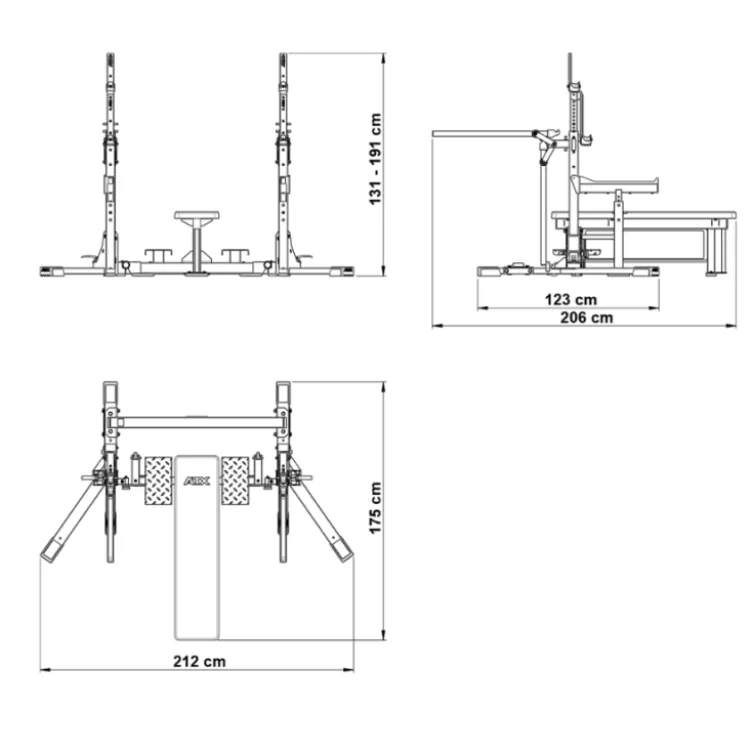 ATX Combo Rack banc de musculation 2 en 1 - Approuvé IPF
