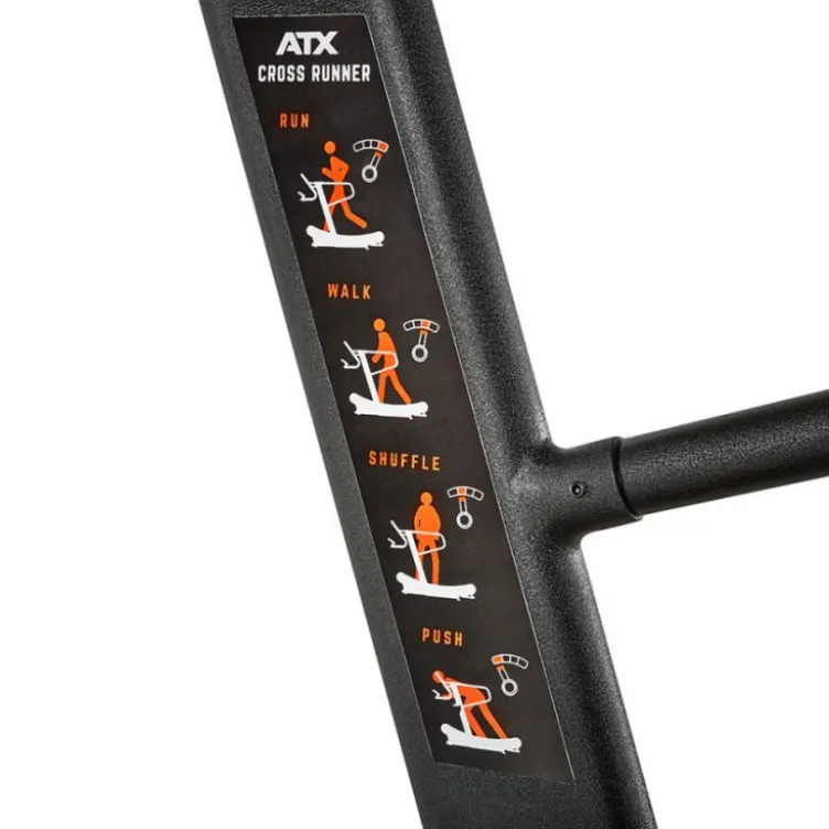 ATX Cross-Runner - Tapis de course incurvé avec 8 niveaux de résistances et écran LCD