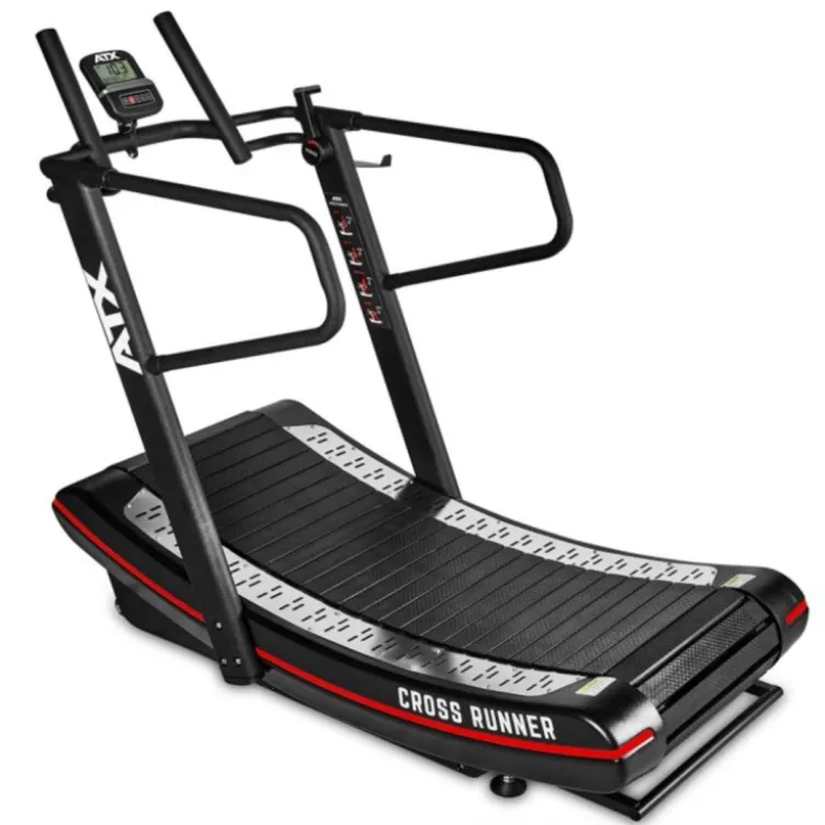 ATX Cross-Runner - Tapis de course incurvé avec 8 niveaux de résistances et écran LCD