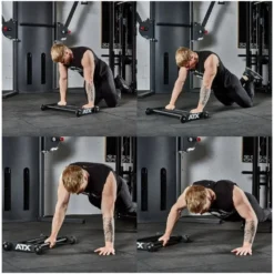 ATX Glute ham roller en métal avec roulettes de diamètre 90 mm - Exercices de musculation