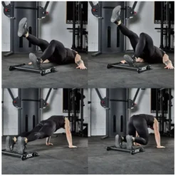 ATX Glute ham roller en métal avec roulettes de diamètre 90 mm - Exercices de musculation