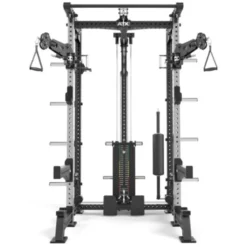 ATX Hardcore - Half rack dual pull station à charge guidée 125 kg - 4 points de traction
