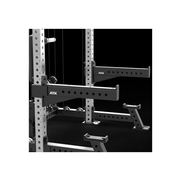 ATX Hardcore - Half rack dual pull station à charge guidée 125 kg - 4 points de traction