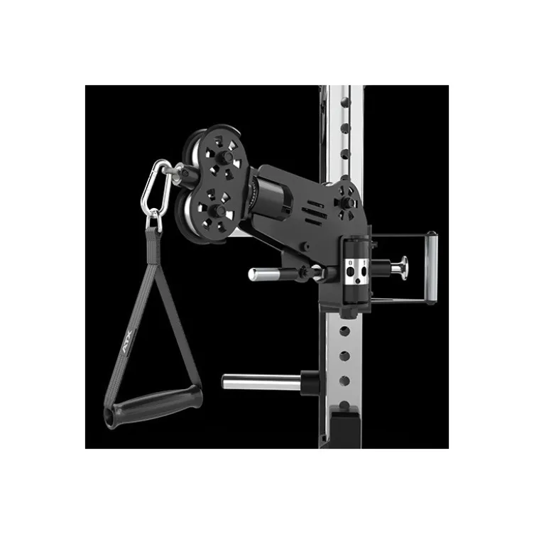 ATX Hardcore - Half rack dual pull station à charge guidée 125 kg - 4 points de traction