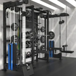 ATX multi cable column rack avec espaces de rangement pour entraînements complets de musculation