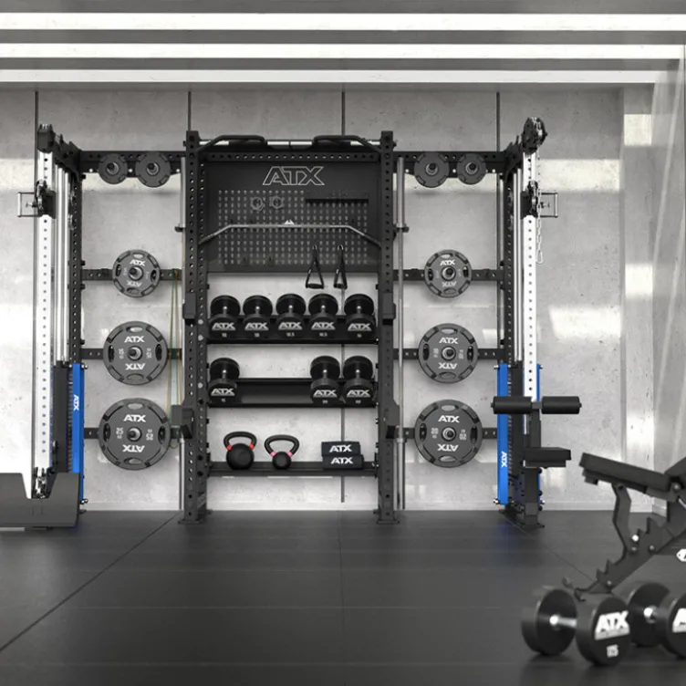 ATX multi cable column rack avec espaces de rangement pour entraînements complets de musculation