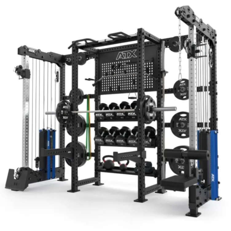 ATX multi cable column rack avec espaces de rangement pour entraînements complets de musculation
