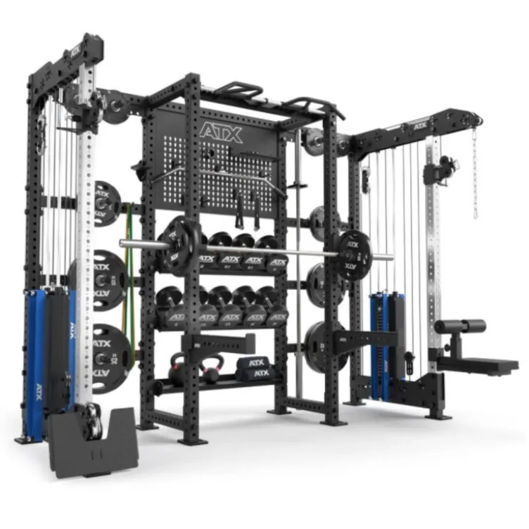 ATX multi cable column rack avec espaces de rangement pour entraînements complets de musculation