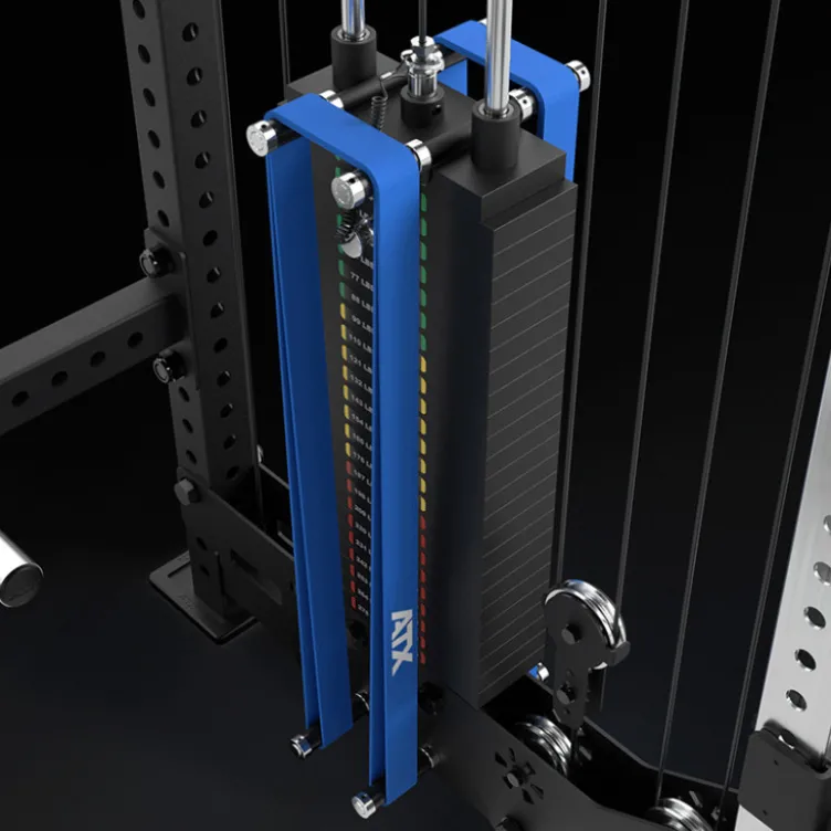ATX multi cable column rack avec espaces de rangement pour entraînements complets de musculation