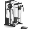 ATX Multi Rack 195 cm – Station multipostes compacte avec Smith Machine et doubles colonnes de poids 100 kg