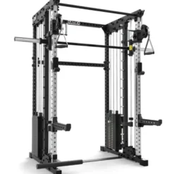 ATX Multi Rack 195 cm – Station multipostes compacte avec Smith Machine et doubles colonnes de poids 100 kg