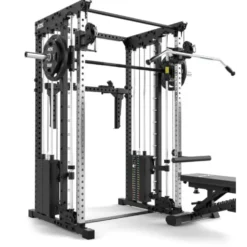 ATX Multi Rack 195 cm – Station multipostes compacte avec Smith Machine et doubles colonnes de poids 100 kg