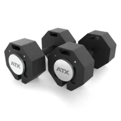 ATX Octa Dumbells 4 à 36 kg évolutif jusqu'à 65 kg pour home gym- Système d'haltères intelligents ATX fitness