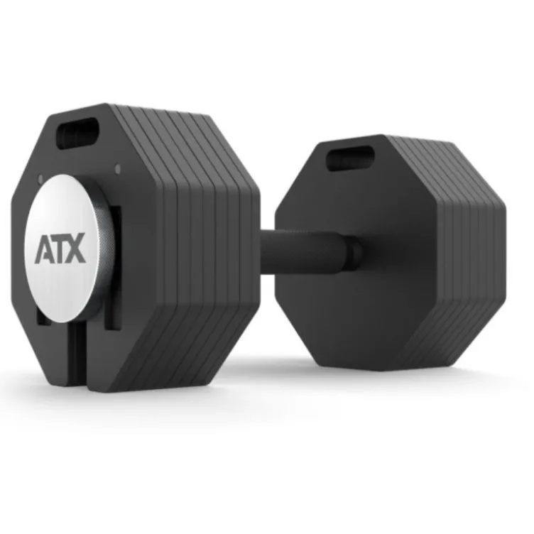 ATX Octa Dumbells 4 à 36 kg évolutif jusqu'à 65 kg pour home gym- Système d'haltères intelligents ATX fitness