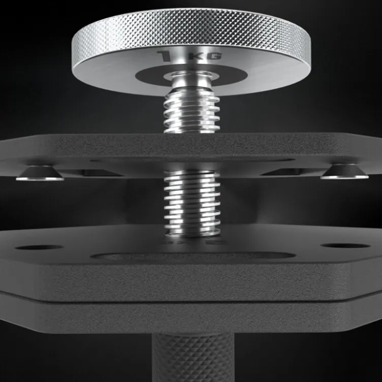 ATX Octa Dumbells 4 à 36 kg évolutif jusqu'à 65 kg pour home gym- Système d'haltères intelligents ATX fitness