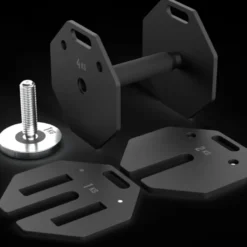 ATX Octa Dumbells - Système d'haltères réglables et modulaires en acier de 4 à 24 kg - Extensible jusqu'à 65 kg