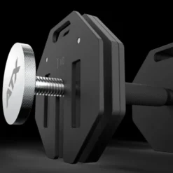 ATX Octa Dumbells - Système d'haltères réglables et modulaires en acier de 4 à 24 kg - Extensible jusqu'à 65 kg