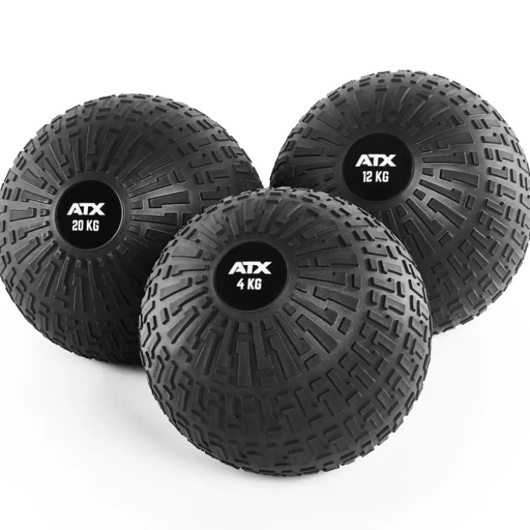 ATX Power slam balls de 4 à 20 kg à résistance extrême pour entraînements Hyrox et crossfit - Ballon lesté no bounce