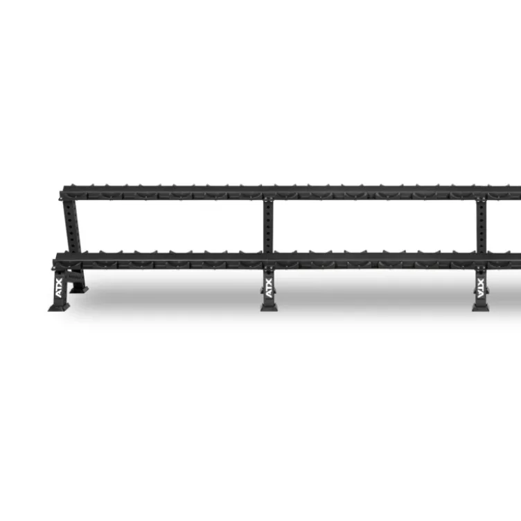 ATX Support de stockage pour haltères ronds avec bacs de rangement de taille universelle - Extensible