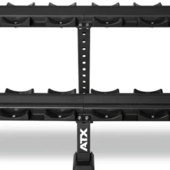 ATX Support de stockage pour haltères ronds avec bacs de rangement de taille universelle - Extensible