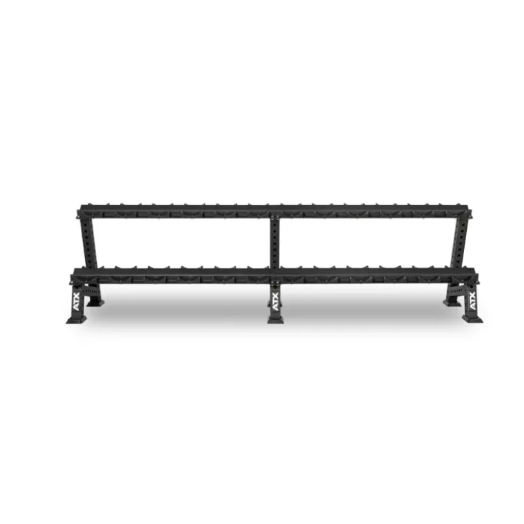 ATX Support de stockage pour haltères ronds avec bacs de rangement de taille universelle - Extensible