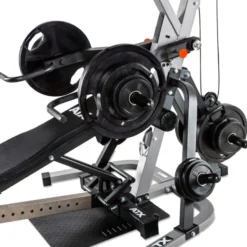ATX Triplex appareil de musculation Home-gym multiposte + Pack de poids olympiques 125 kg
