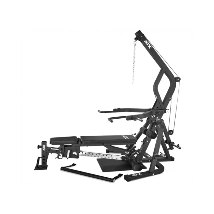 ATX Triplex appareil de musculation Home-gym multiposte + Pack de poids olympiques 125 kg
