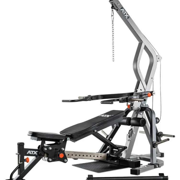 ATX Triplex appareil de musculation Home-gym multiposte + Pack de poids olympiques 125 kg