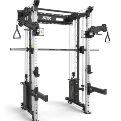 ATX Wall Cable Smith Rack avec Multipresse Guidée et 2 x 90 kg – Station de musculation compacte à fixation murale