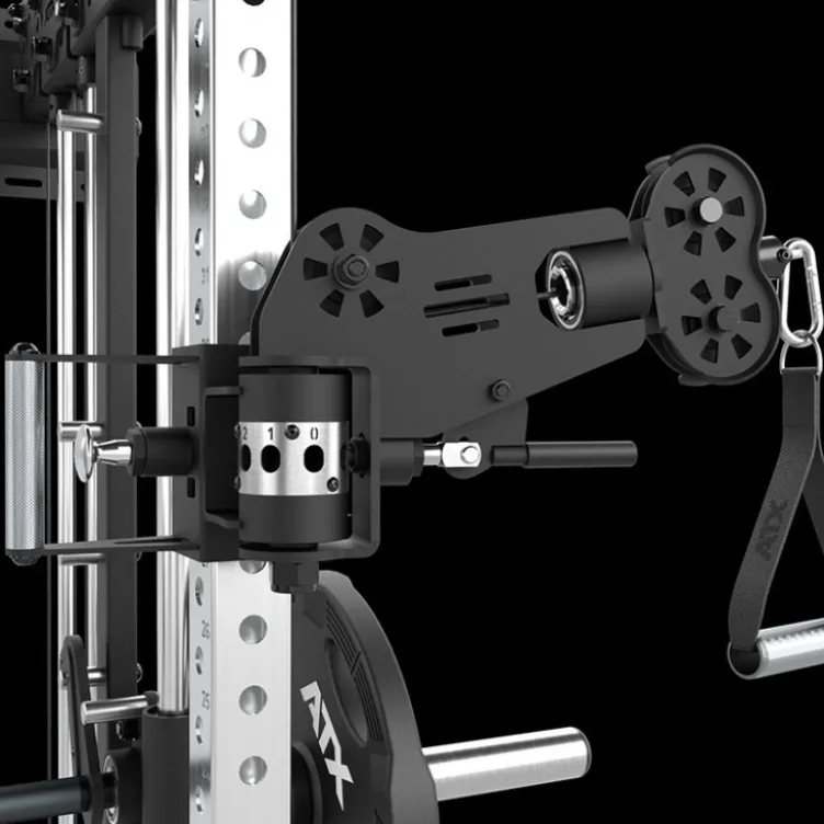 ATX Wall Cable Smith Rack avec Multipresse Guidée et 2 x 90 kg – Station de musculation compacte à fixation murale