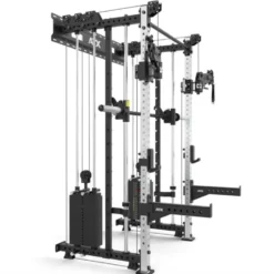 ATX Wall Cable Smith Rack avec Multipresse Guidée et 2 x 90 kg – Station de musculation compacte à fixation murale