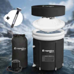 Bac de cryothérapie et thermotérapie pour la santé et la récupération des muscles - 375 L avec couvercle