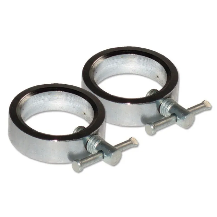Bague de serrage réglable chromée pour disques et barres standards 30 mm