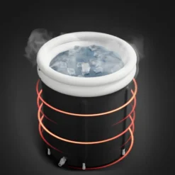 Baignoire de glace pour la récupération physique des sporrifs - Bâche de protection incluse