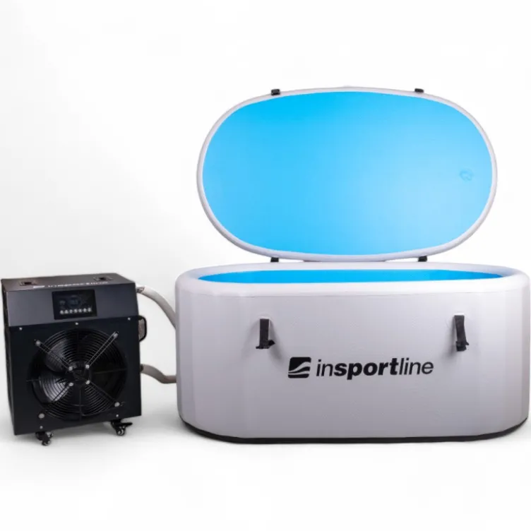 Bain gonflable de thérapie par le froid et le chaud 135 x 80 x 65 cm avec thermostat pour la santé du corps - 3°C jusqu'à 40°C