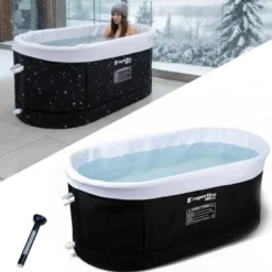 Bain à remous portable froid ou chaud de 380 L avec couvercle de protection - Récupération des muscles