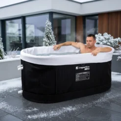 Bain à remous portable froid ou chaud de 380 L avec couvercle de protection - Récupération des muscles