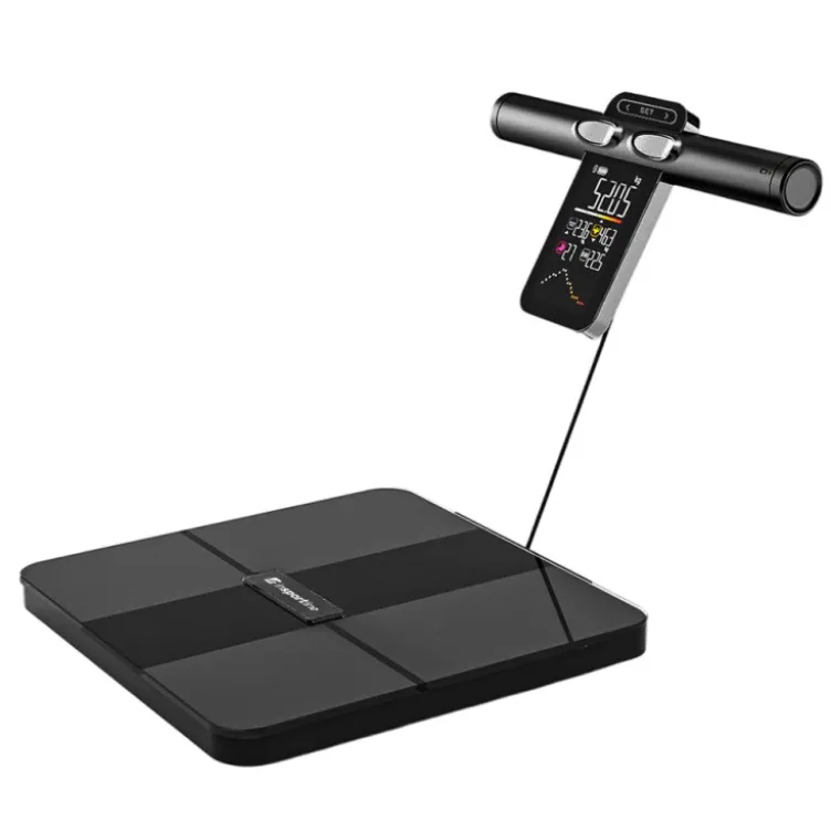 Balance intelligente et connectée d'analyse corporelle pour sportifs et sportives - 5 à 180 kg avec 8 électrodes