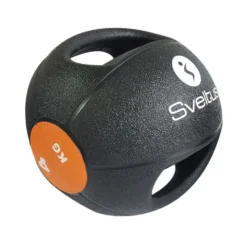 Balle lestée double poignées 4 à 10 kg crosstraining et Hyrox - Médecine ball avec poignées