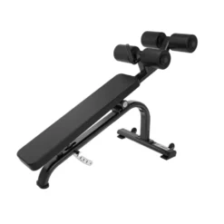 Banc à abdominaux Titanium Strength à déclinaison ajustable avec capacité de charge de 200 kg - Black Séries BS-AAB