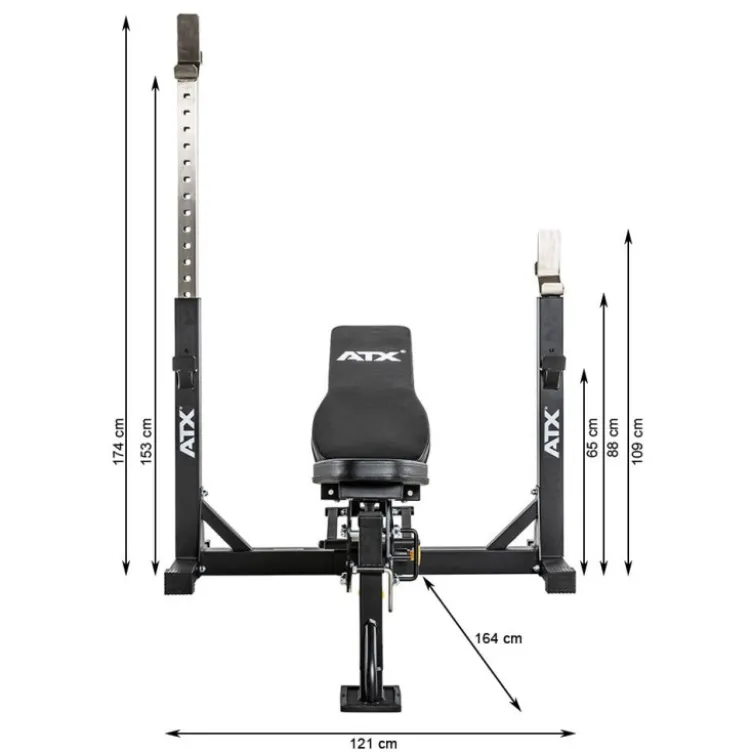 Banc de développé couché ATX bench press réglable polyvalent avec support de barres