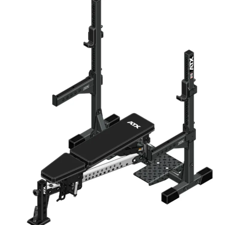 Banc de développé couché ATX bench press réglable polyvalent avec support de barres