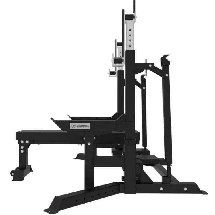 Banc de développé couché combo rack à squat Titanium Strength Élite Séries EL-BPSQ - Charge maximale de 400 kg