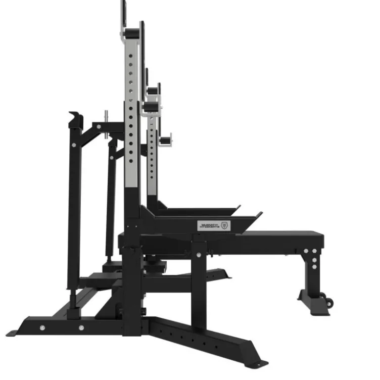 Banc de développé couché combo rack à squat Titanium Strength Élite Séries EL-BPSQ - Charge maximale de 400 kg