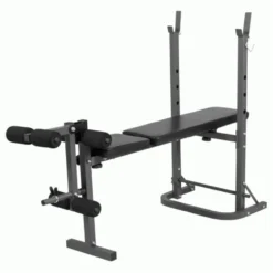 Banc de développé couché homegym réglable avec chandelles leg extension/curl